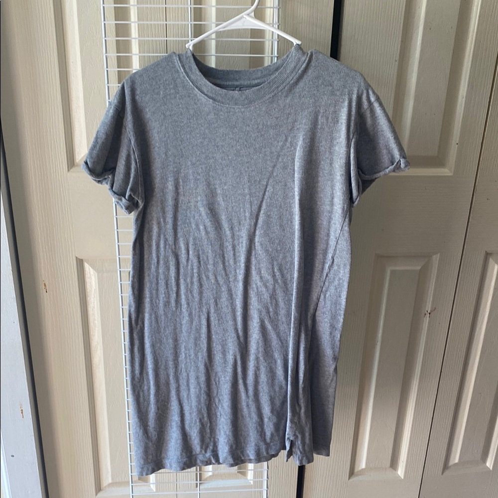 Gray T-Shirt dress